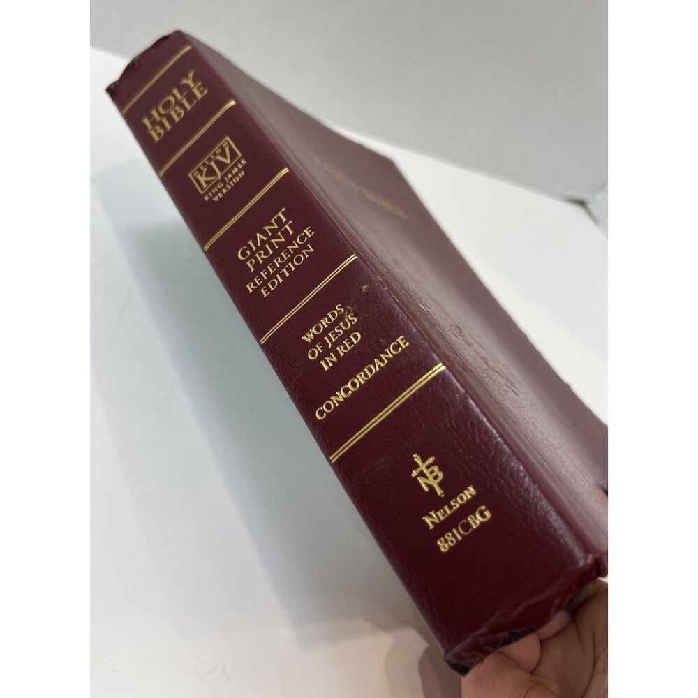 Holy Bible KJV Giant Print References Concordance RED LETTER Edition Nelson 881